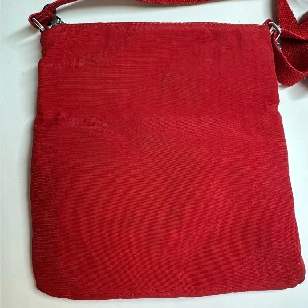 Kipling Red Crossbody Bag Small Double Outside Pockets Jaxton Gorilla Charm
